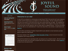 Tablet Screenshot of makeajoyfulsound.com